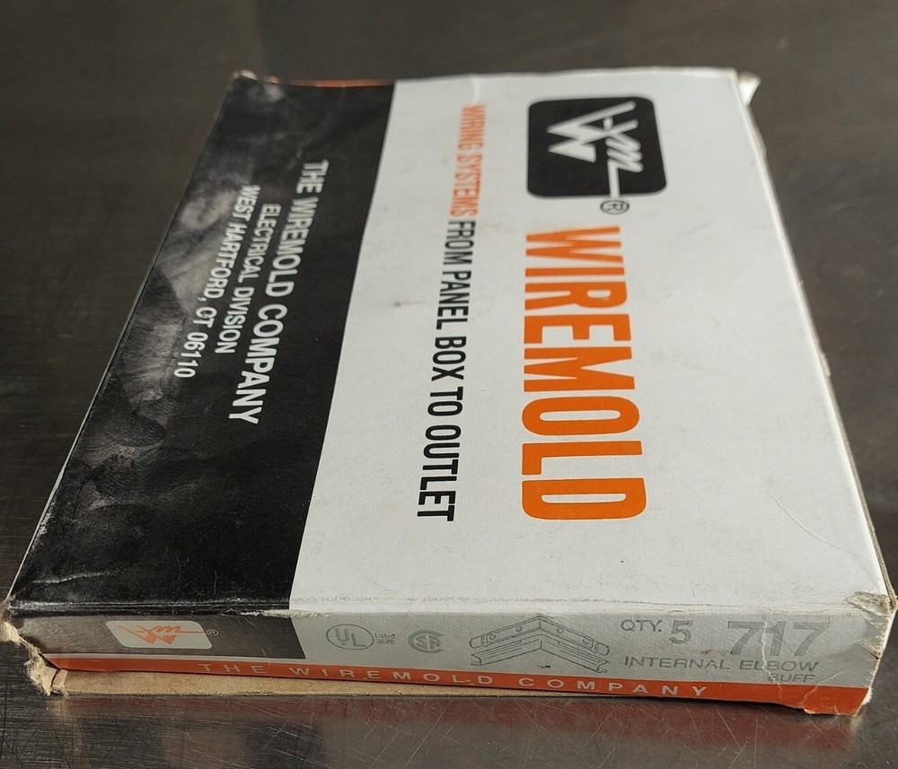 Box of 5 - WIREMOLD 5717C Internal Corner Coupling Cover. BUFF