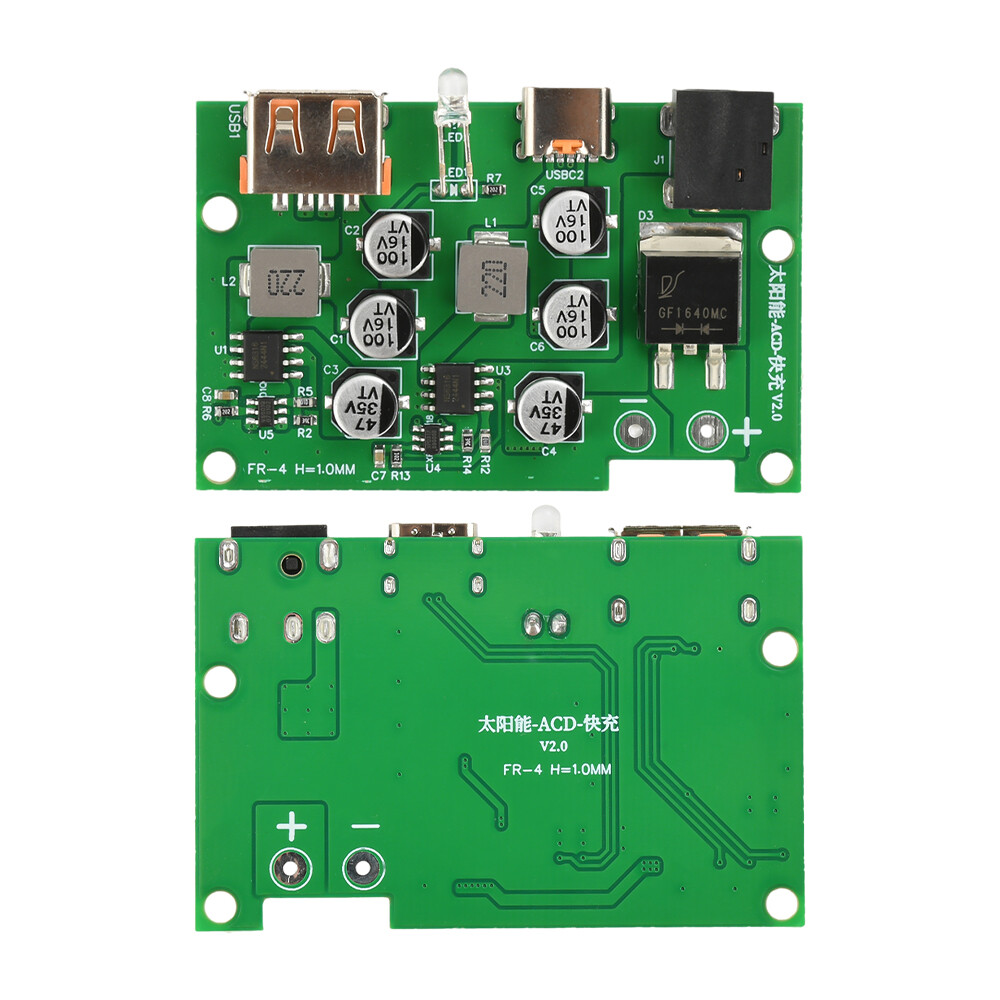 Solar Controller Solar Panel Voltage Regulator QC PD Fast Charging Solar Charger