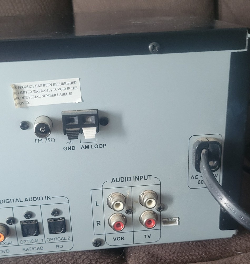 Rca RT2870R Audio Reciever No Remote