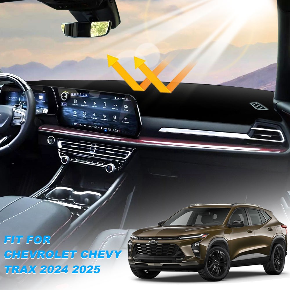 For 2024 2025 2026 Chevy Trax Car Dashboard Non-slip Dash Mat UV Rays Protector