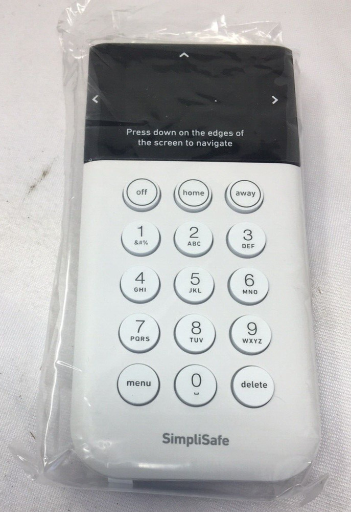 SimpliSafe KP3W Wireless Keypad - White New( Open Box)