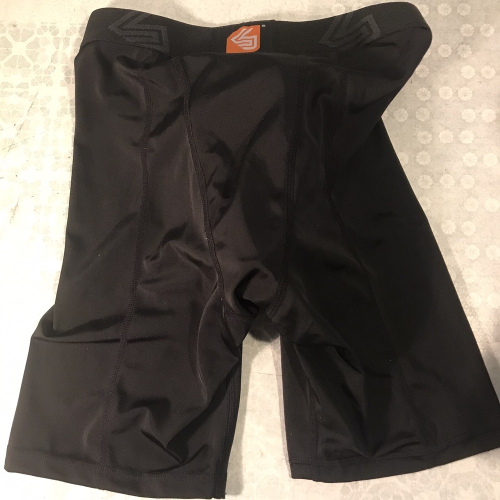 Shock Doctor Core Compression Short with Bioflex Cup Boys XL Black New