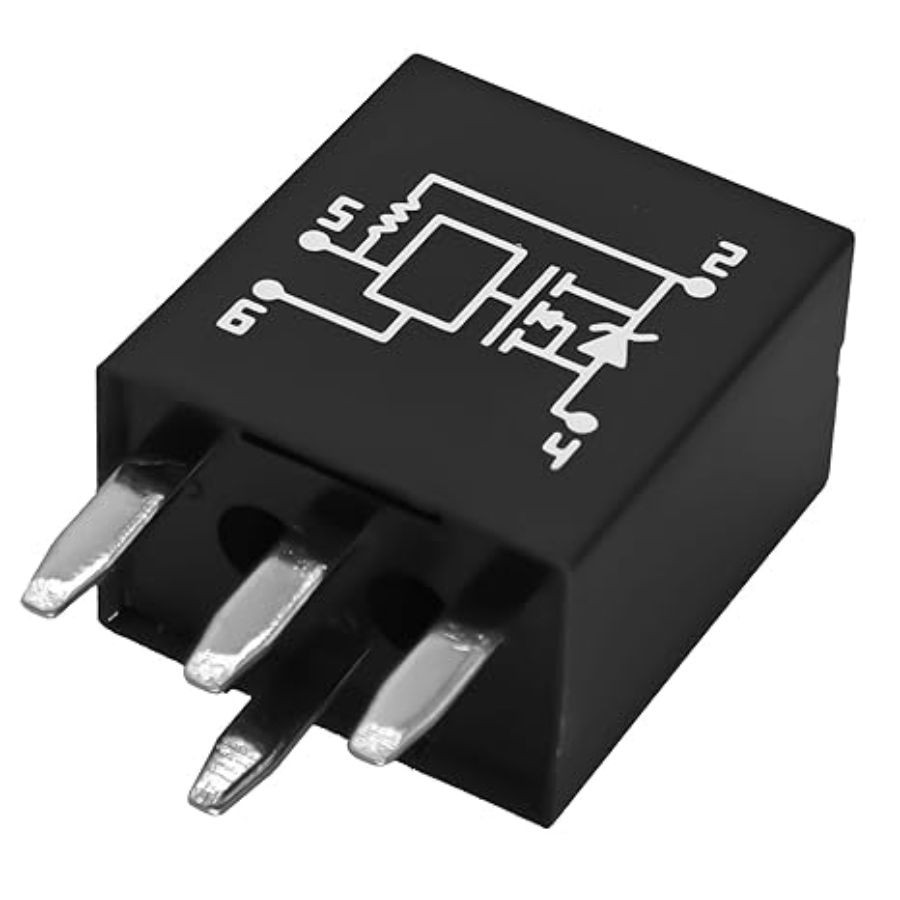 4-Pin Headlight Relay, Compatible for 1