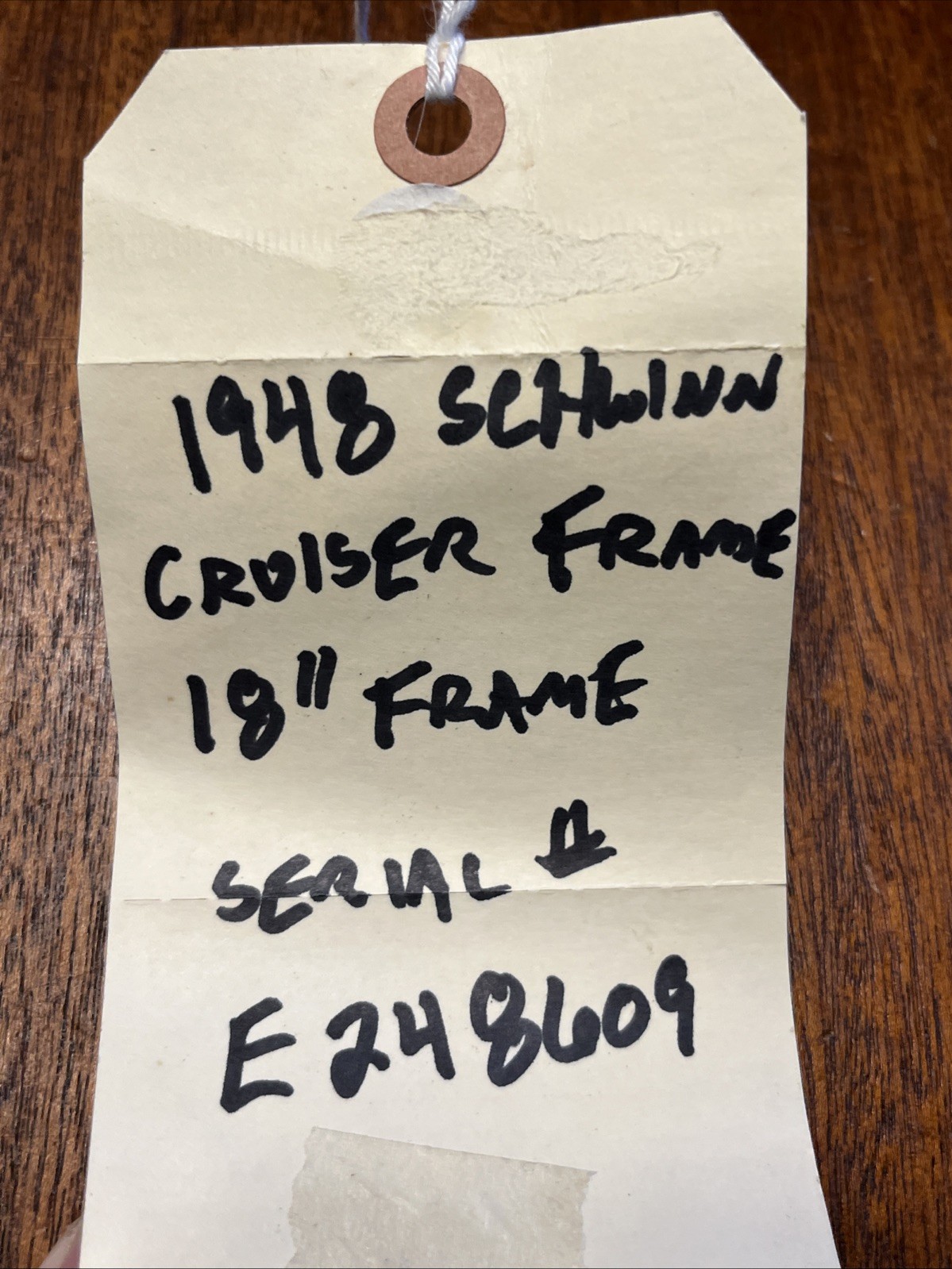 Vintage late 40s / 50s Blue Schwinn Ladies Chicago Built Frame Good Shape 18"