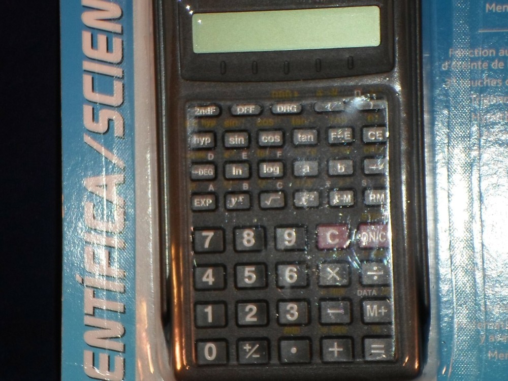 Scientific Calculator Merangue Basic & Advanced Math Black 31 Functions B18-15