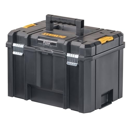 Extra Large Tool Box with Removable Tray, Water Resistant, Durable Storage Solut