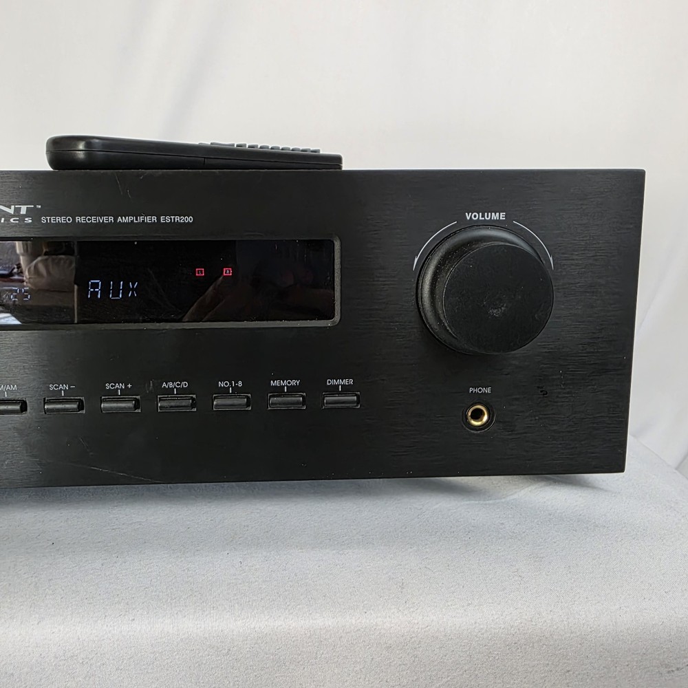 Element Electronics Stereo Receiver Amplifier ESTR200 w/ Remote. Tested Working