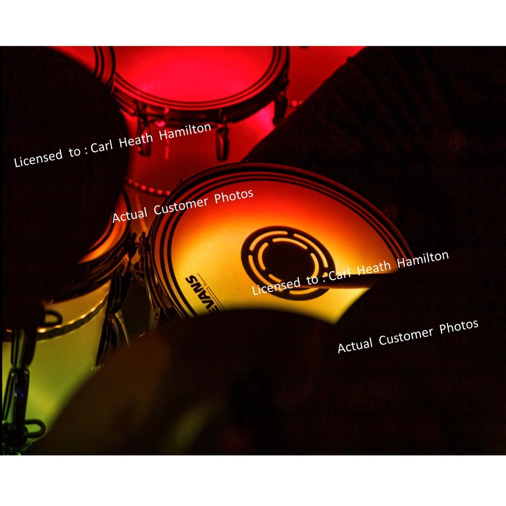 3 4 5 6 7 piece drum kit LED lights - LED lighting system for drum kit