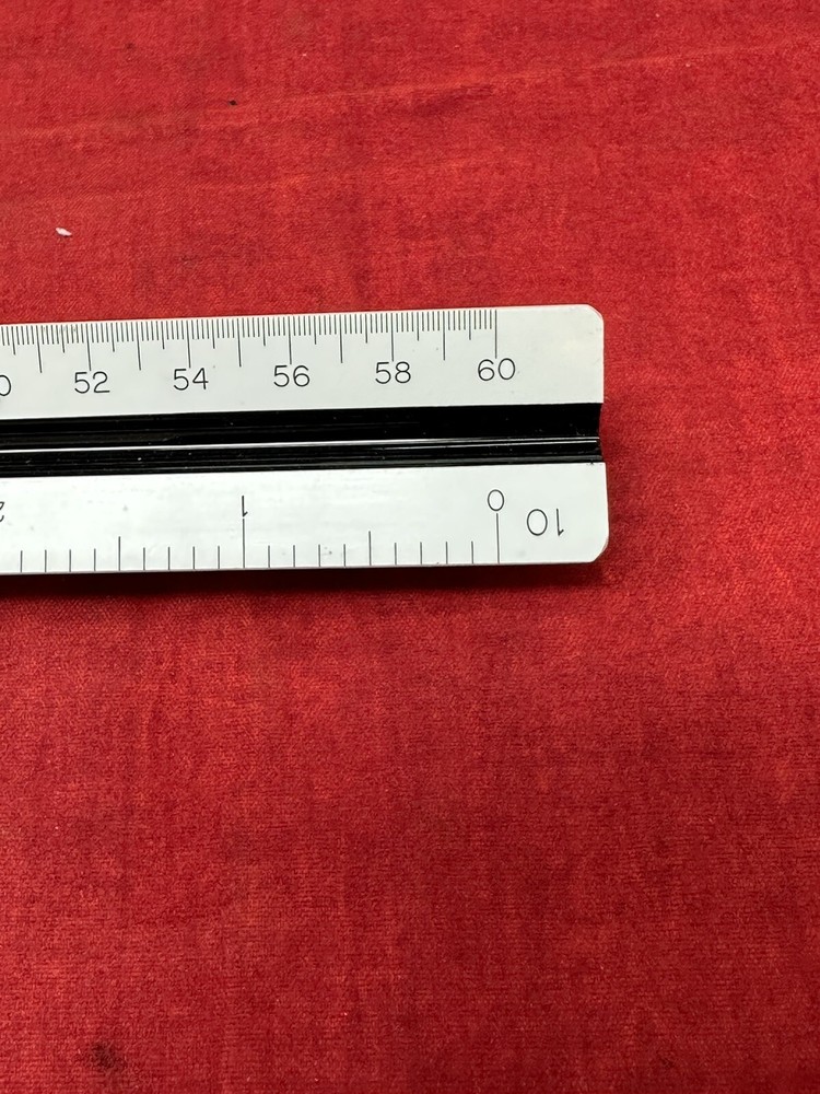 Pacific Arc Architect Ruler 95120 JAPAN Drafting Scale Triangle Trianguler Ruler