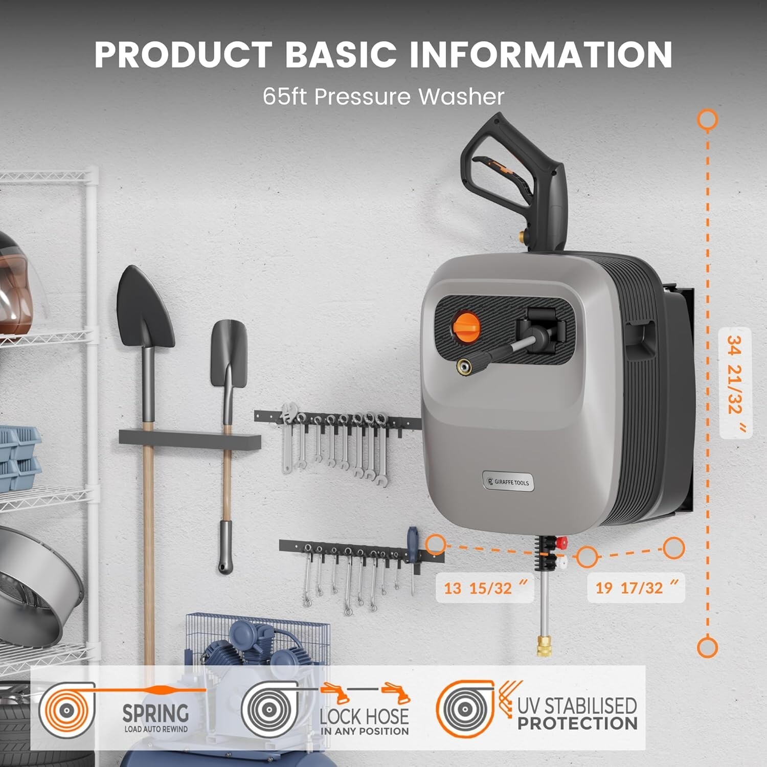 Giraffe Tools Max 2500 PSI Grandfalls Pressure Washer G20 Electric Power Washer