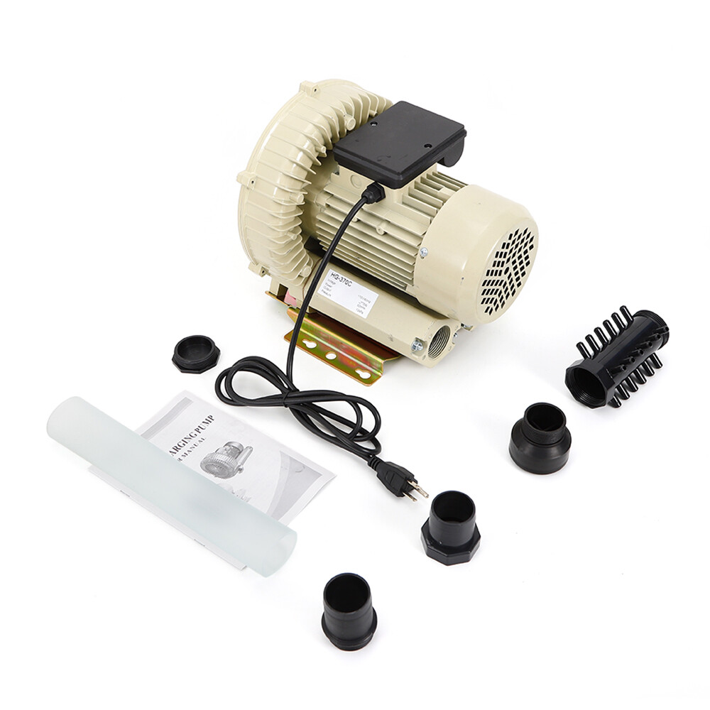 Air Pump Blower Oxygen Aerator Aquarium Fish Tank Pond Aquaculture 370W 110V New