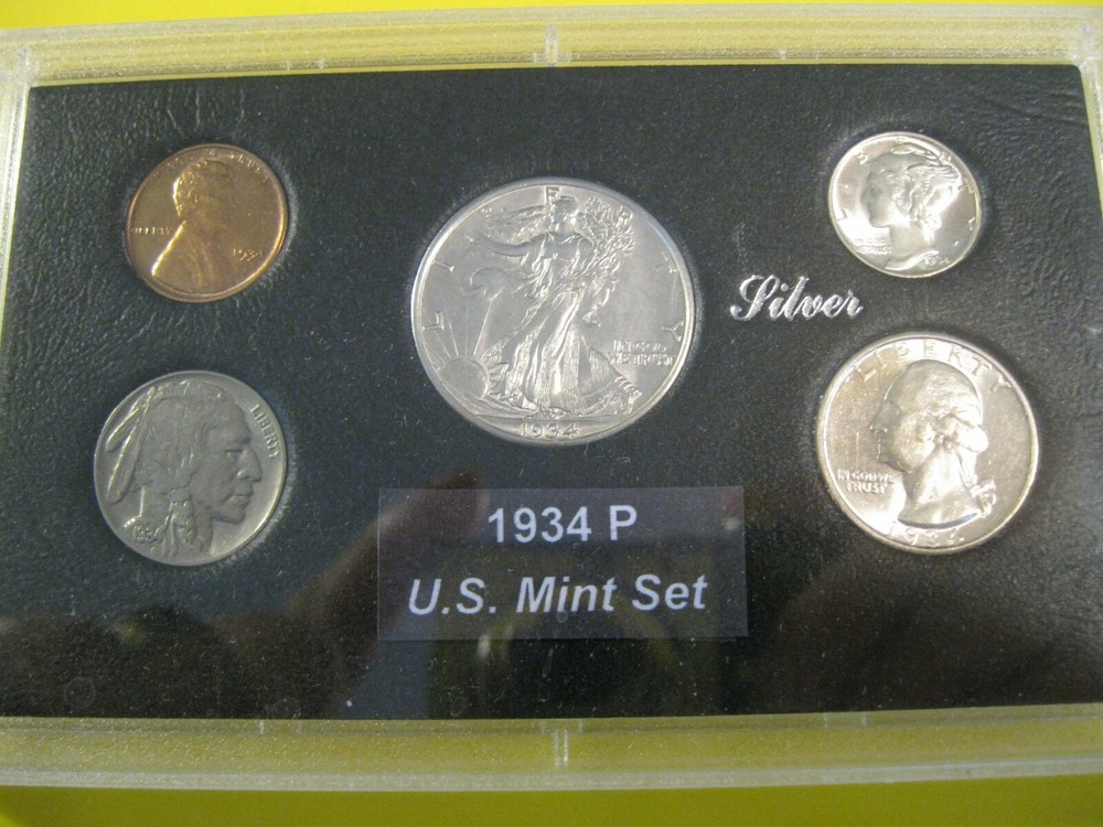 1934 P US Mint Set Brilliant Uncirculated!
