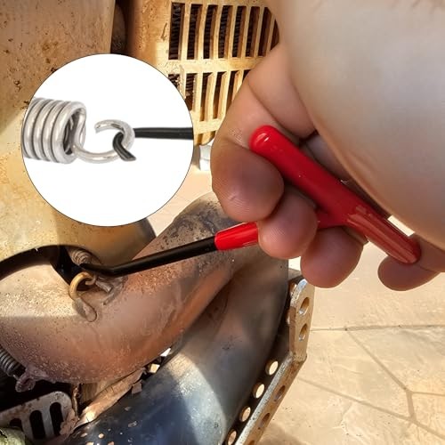 2 Pieces Exhaust Spring Puller Tool - Universal T Shaped Handle Motorcycle