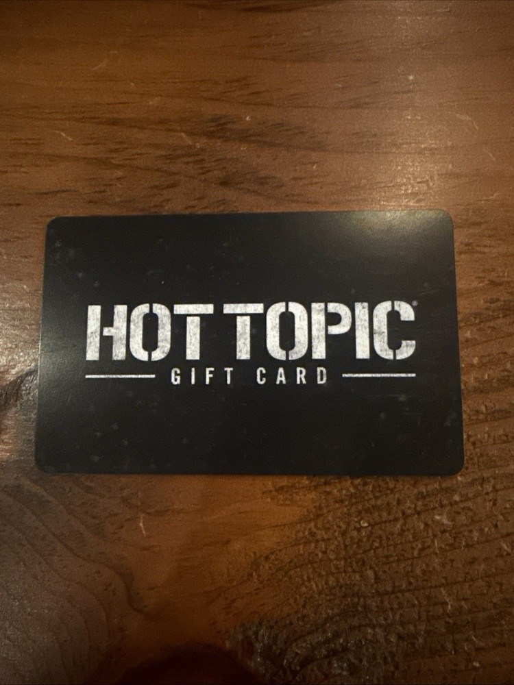 Hot Topic Gift Card $75 Value