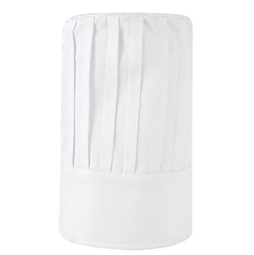 Tall Chef Hat Adjustable Elastic Baker Kitchen Cooking Grill BBQ Chef White