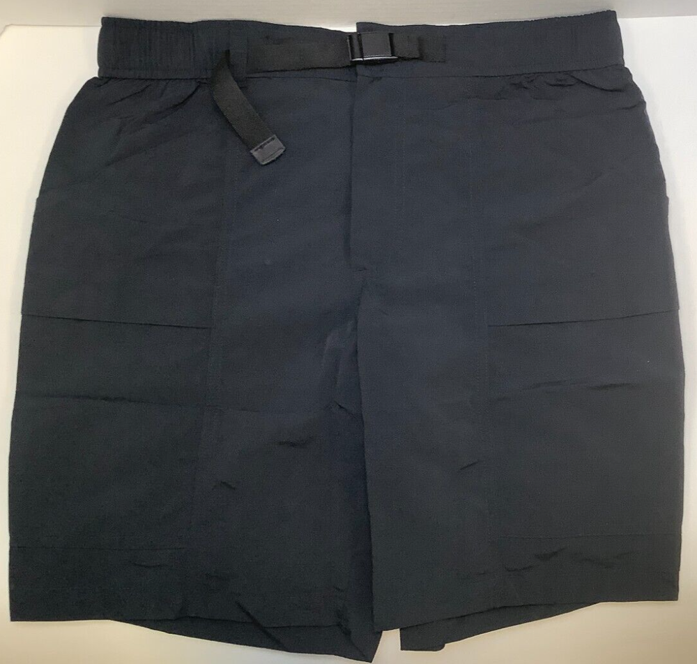 Eddie Bauer Men's Ripstop Tech Pull On Short, Medium, Black, Free Shipping!!!
