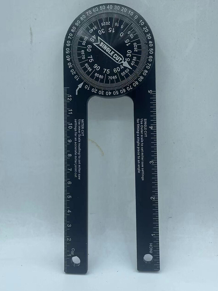 Aluminum Miter Saw Protractor | 7-Inch Rust Proof Angle Finder Precision Laser❥
