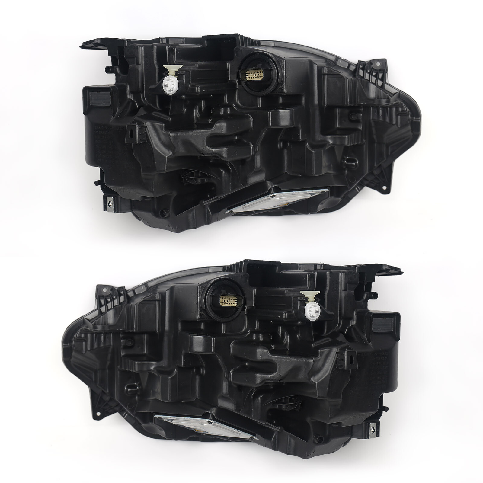 Pair For 2021-2023 Ford Bronco Sport Led Chrome Headlights Non-HALO Lamp LH+RH