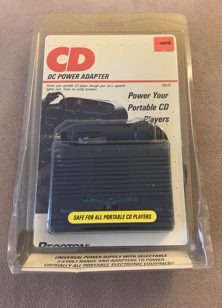 Recoton CD22 Multi-Voltage Car Adapter Vintage NOS