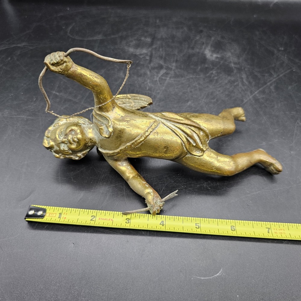 Solid Brass Cupid Architectural Salvage 7"