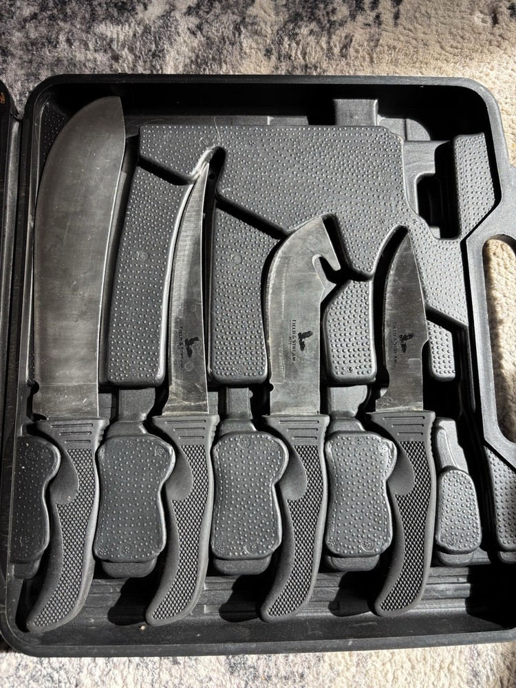 Field & Stream 8-Piece Game Processing Set w/ Non-Slip Grip & Carry Case