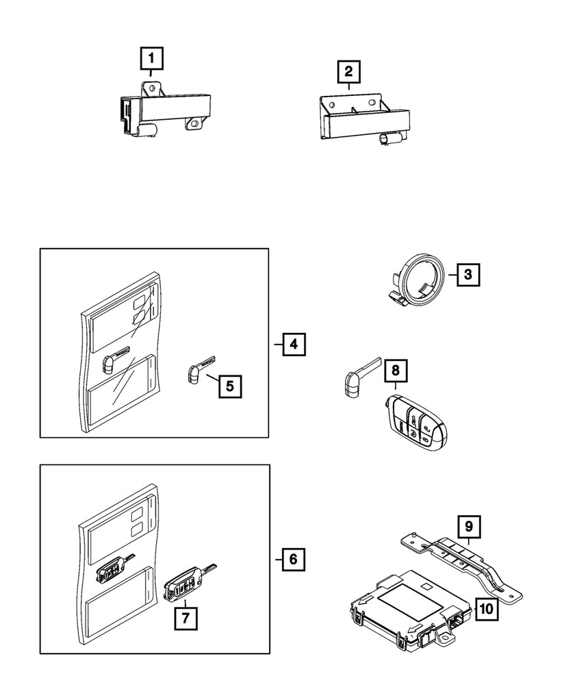 Genuine Mopar Transmitter 6BY88DX9AA