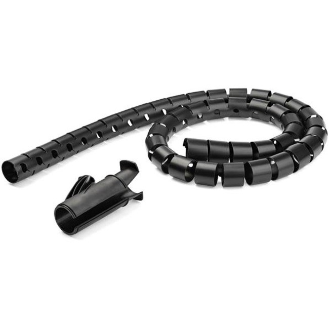 StarTech CMSCOILED4 2.5m Cable Management Sleeve Black