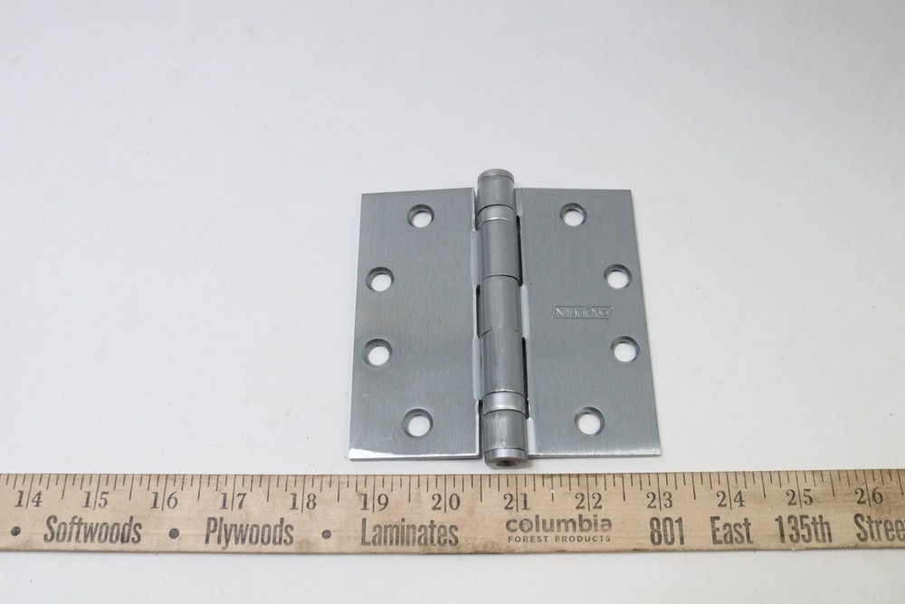 MacPro Hinge Brushed Finish 4.5" x 4.5"