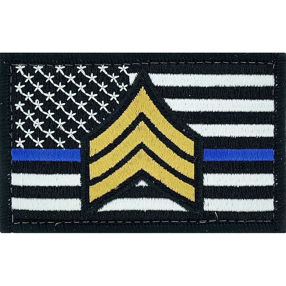 Thin Blue Line SGT "Gold" Patch