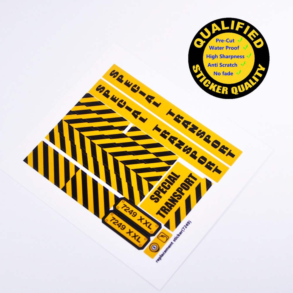 Replacement sticker for set 7249 Precut sticker