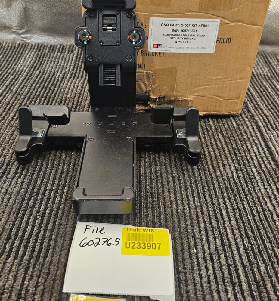 OnQ 24007-KIT-AFB01 Adjustable Apple iPad Folio Security Bracket 100713551