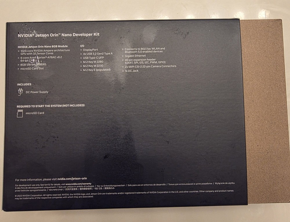 Nvidia Jetson Orion Nano Developer Kit 8gb AI Robotics Edge Computing New In Box
