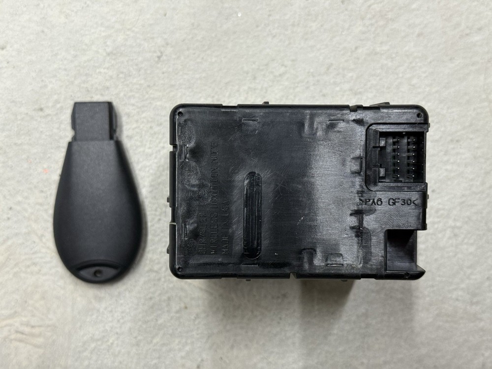 Dodge Chrysler Wireless Ignition Switch Module + Key 68105736 VIN PROGRAMMED