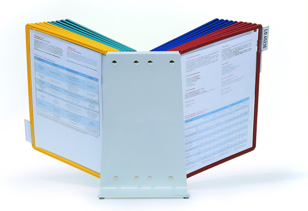 VARIO 20-Panel Desktop Reference System, Assorted Color Borders (536100) , Black