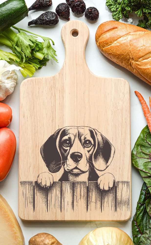 Beagle Cutting Cheese Board