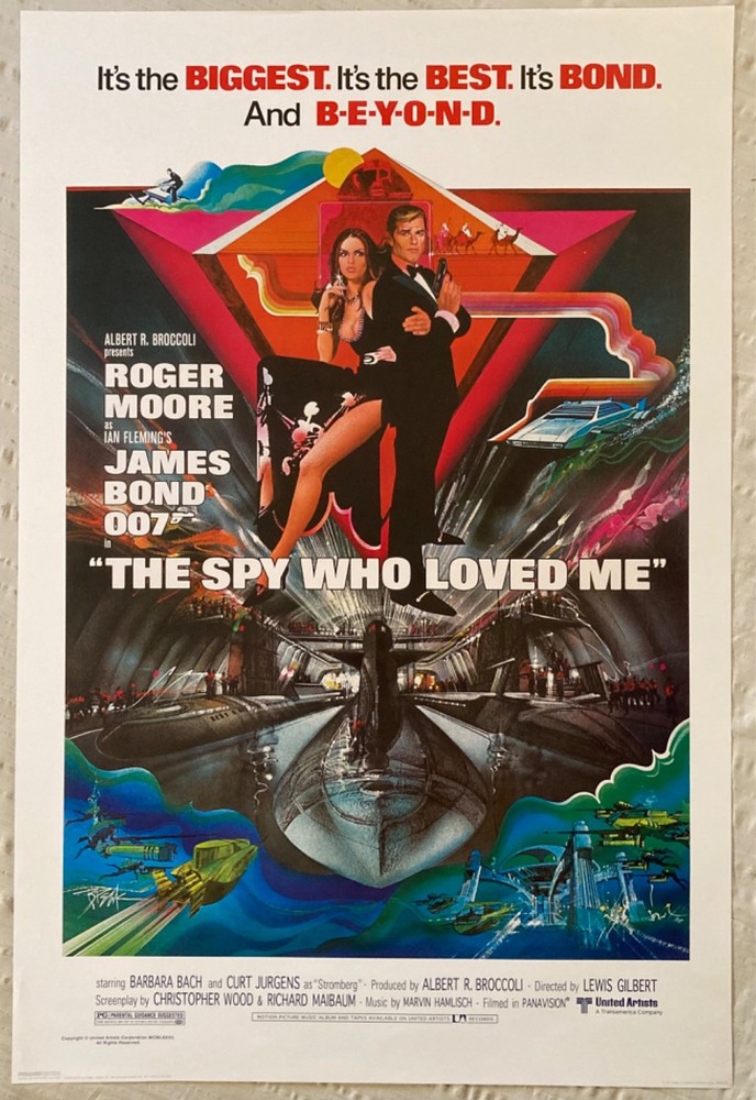 The Spy Who Loved Me James Bond Movie Poster Repro 2007 Pyramid Roger Moore