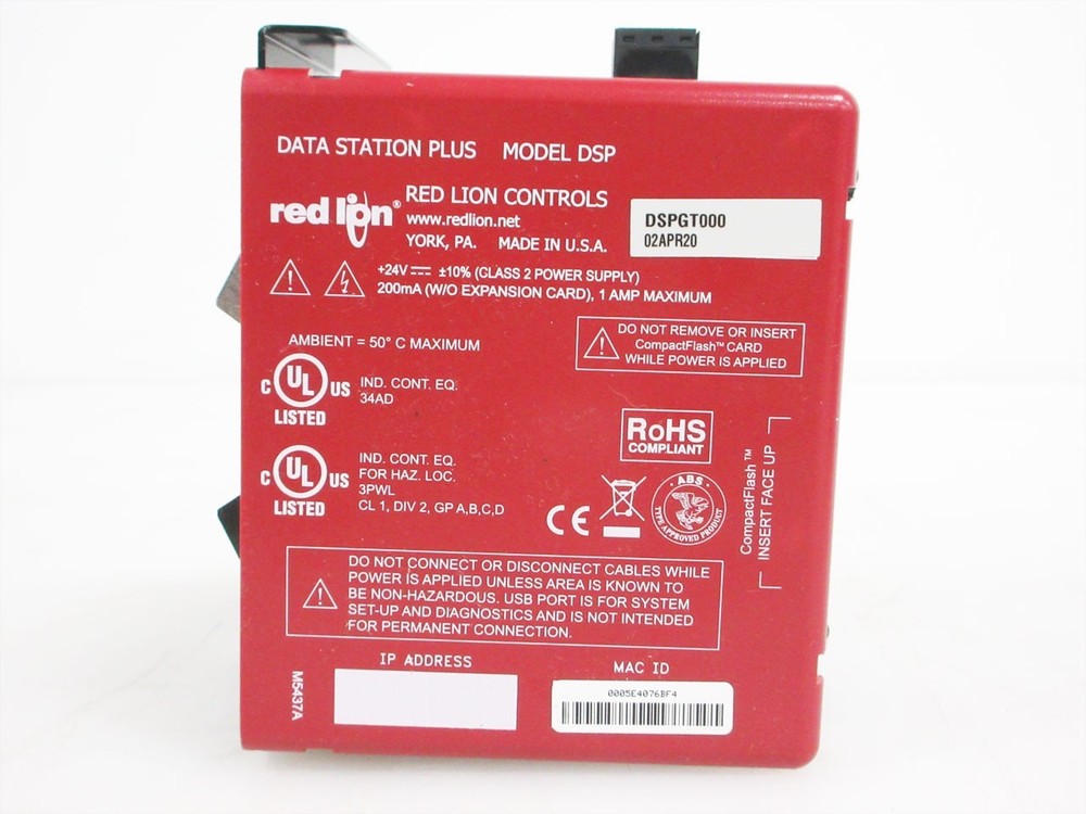 RED LION CONTROLS DSPGT000 DATA STATION PLUS DSP