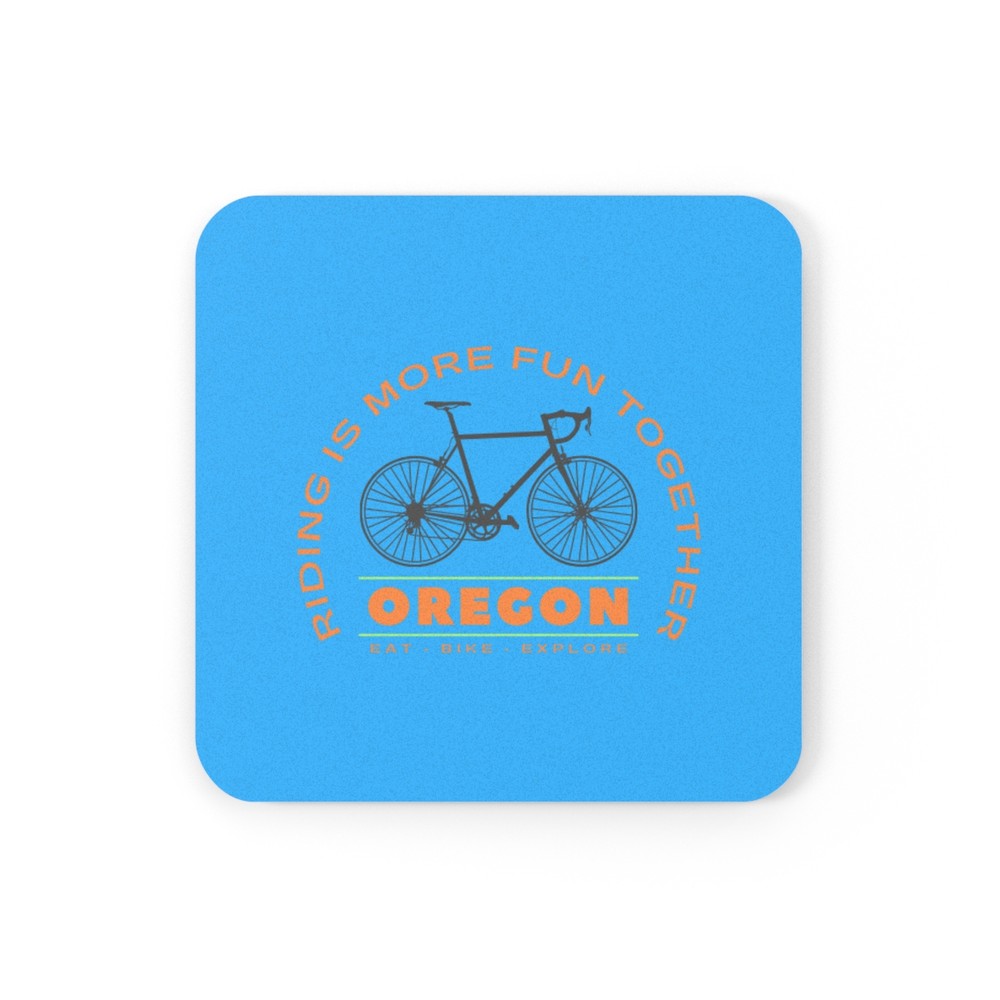 Bicycle Coaster w/ Cork Back
