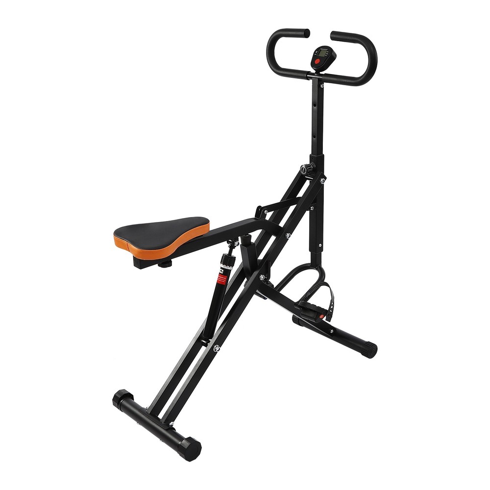 Adjustable Squat Machine Trainer Rowing Machine 264lbs for Ab Workout Glutes