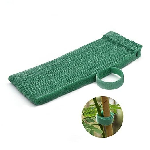Garden Hook＆Loop Plant Cable Ties, Multi-functional Ties, Adjustable 50 Green
