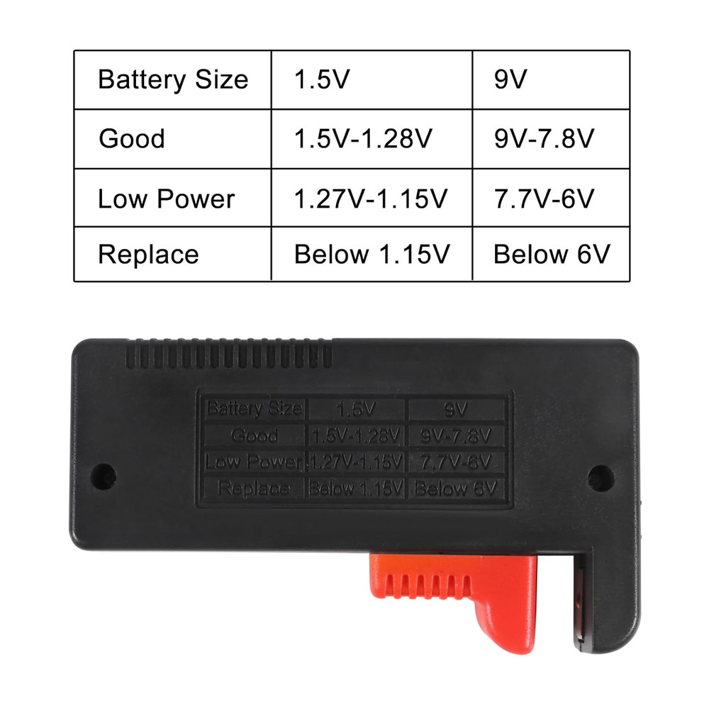 4Pack Battery TesterUniversal Checker Small 4PCS