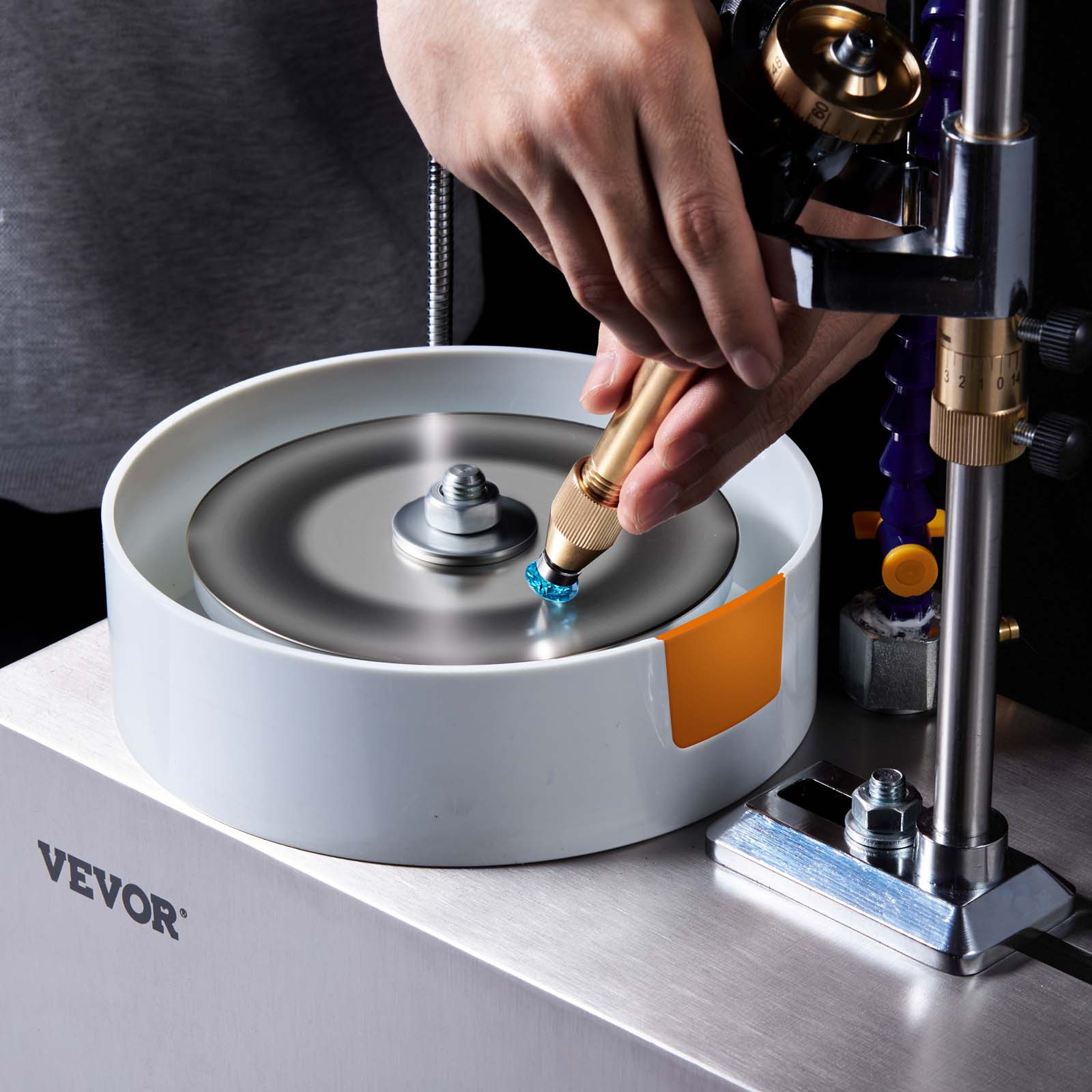VEVOR Gem Faceting Machine 180W Jade Grinding Polishing 2980RPM Rock Polisher