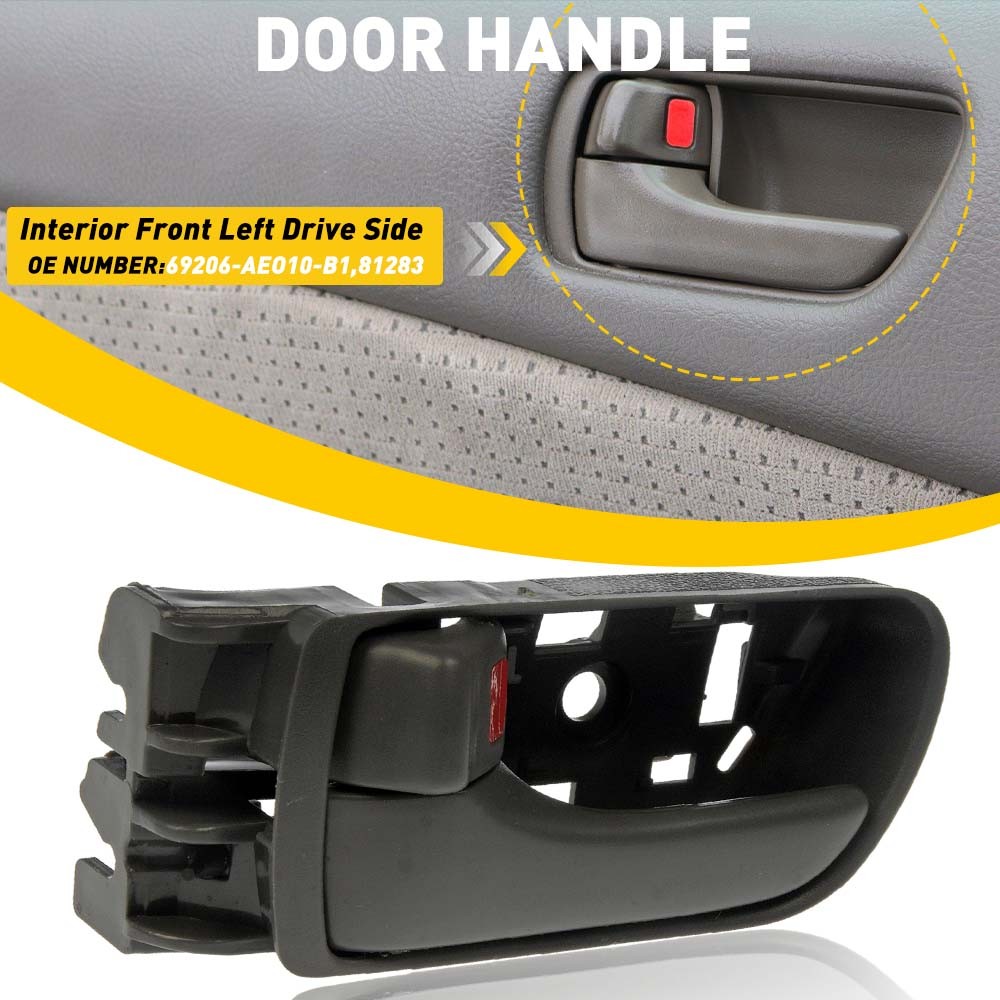 Front Left Driver Inside Interior Door Handle Gray For 2004-2010 Toyota Sienna P