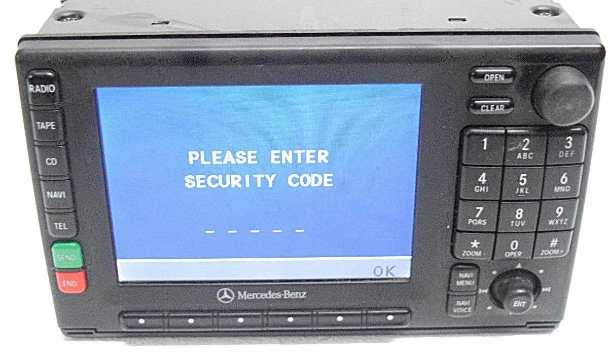 Mercedes Navigation radio CODE anti theft RA 4110 AL 4210 RA4310 RA4910 MCS