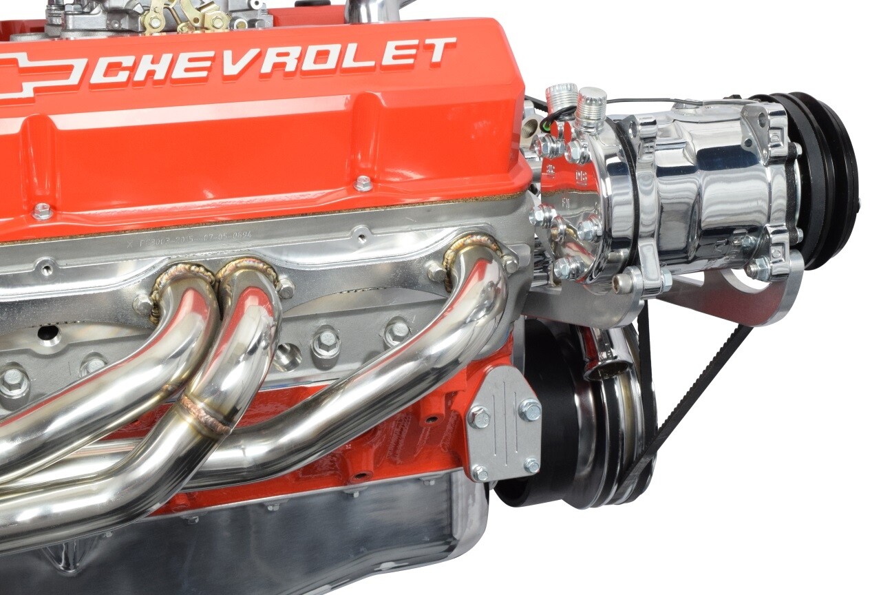 SBC Sanden 508 A/C Compressor Bracket Long Water Pump Small Block 350 Chevy ICT