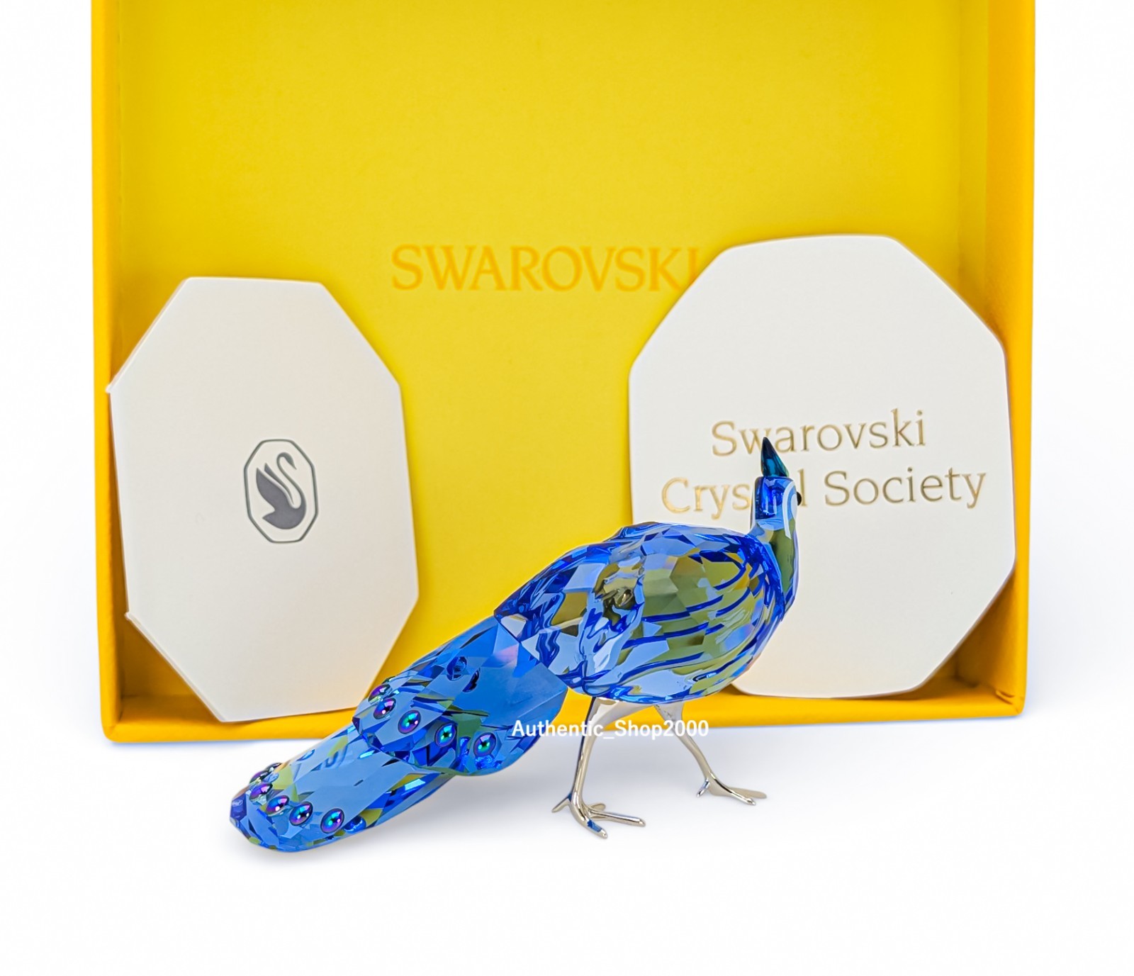 NIB 100% SWAROVSKI Idyllia SCS Palawan Peacock Pheasant Deco Figurine 5717851