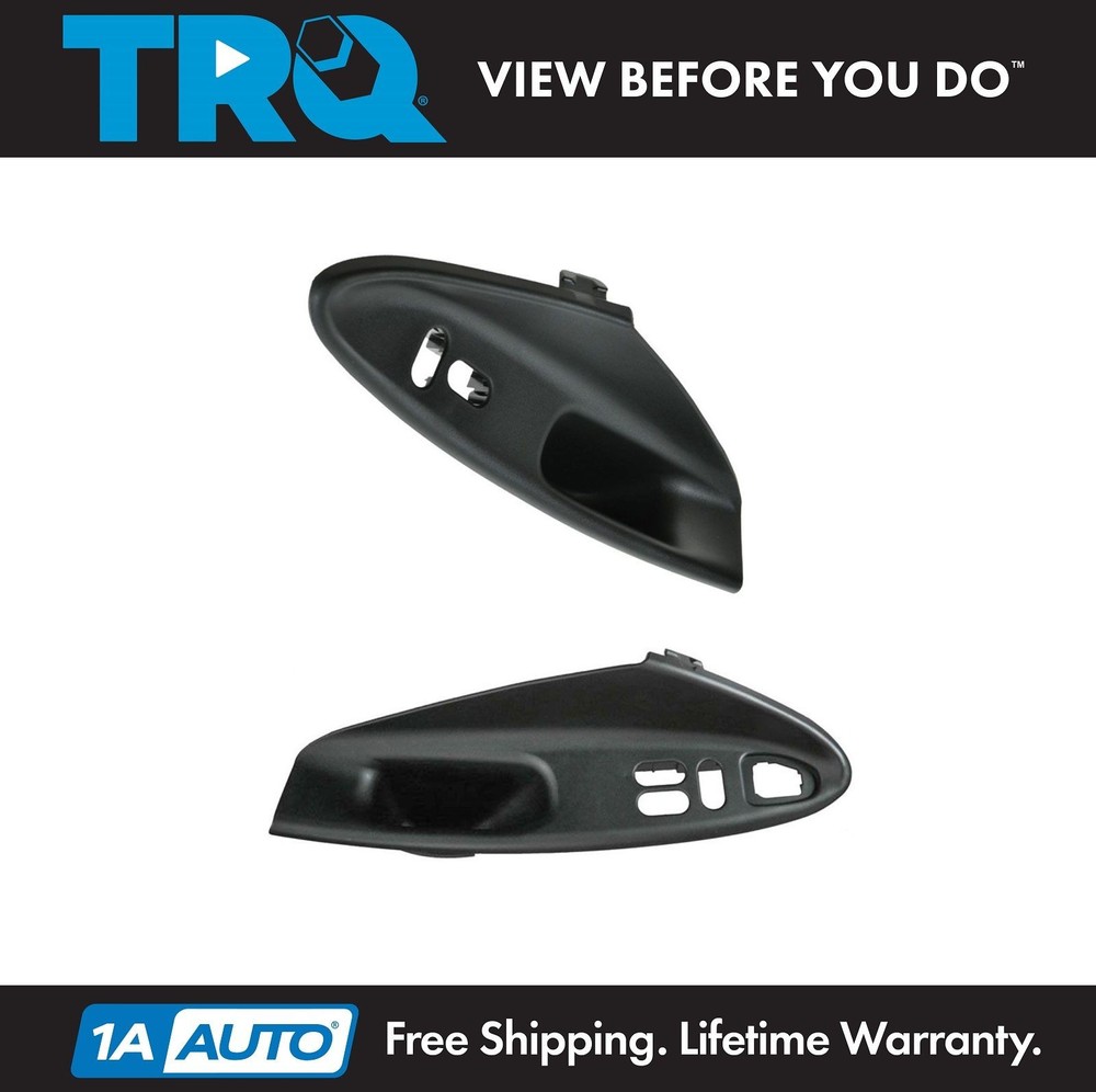 TRQ Inner Inside Interior Door Pull Handle Trim Pair Set for 94-98 Ford Mustang