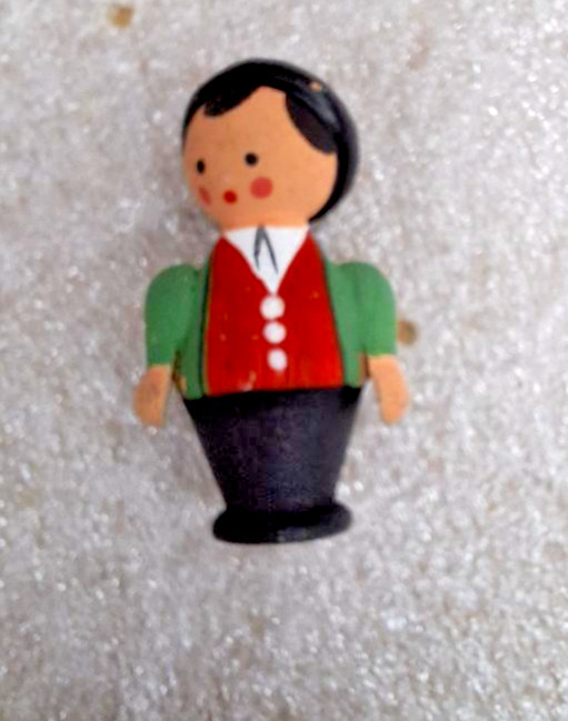 Cuckoo clock dancer 1 5/8" high