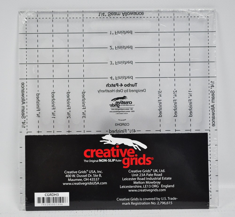 Creative Grids Turbo 4-Patch Quilting Template
