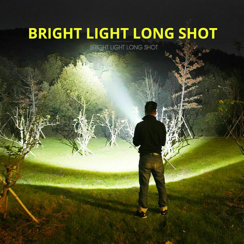 Super-Bright Flashlight with 4 CORES led Tactical Torch LED Rechargeable